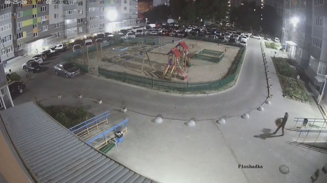 У Сумах камера відеоспостереження зафіксувала крадія квітів , фото-2 У Сумах камера відеоспостереження зафіксувала крадія квітів , фото-2