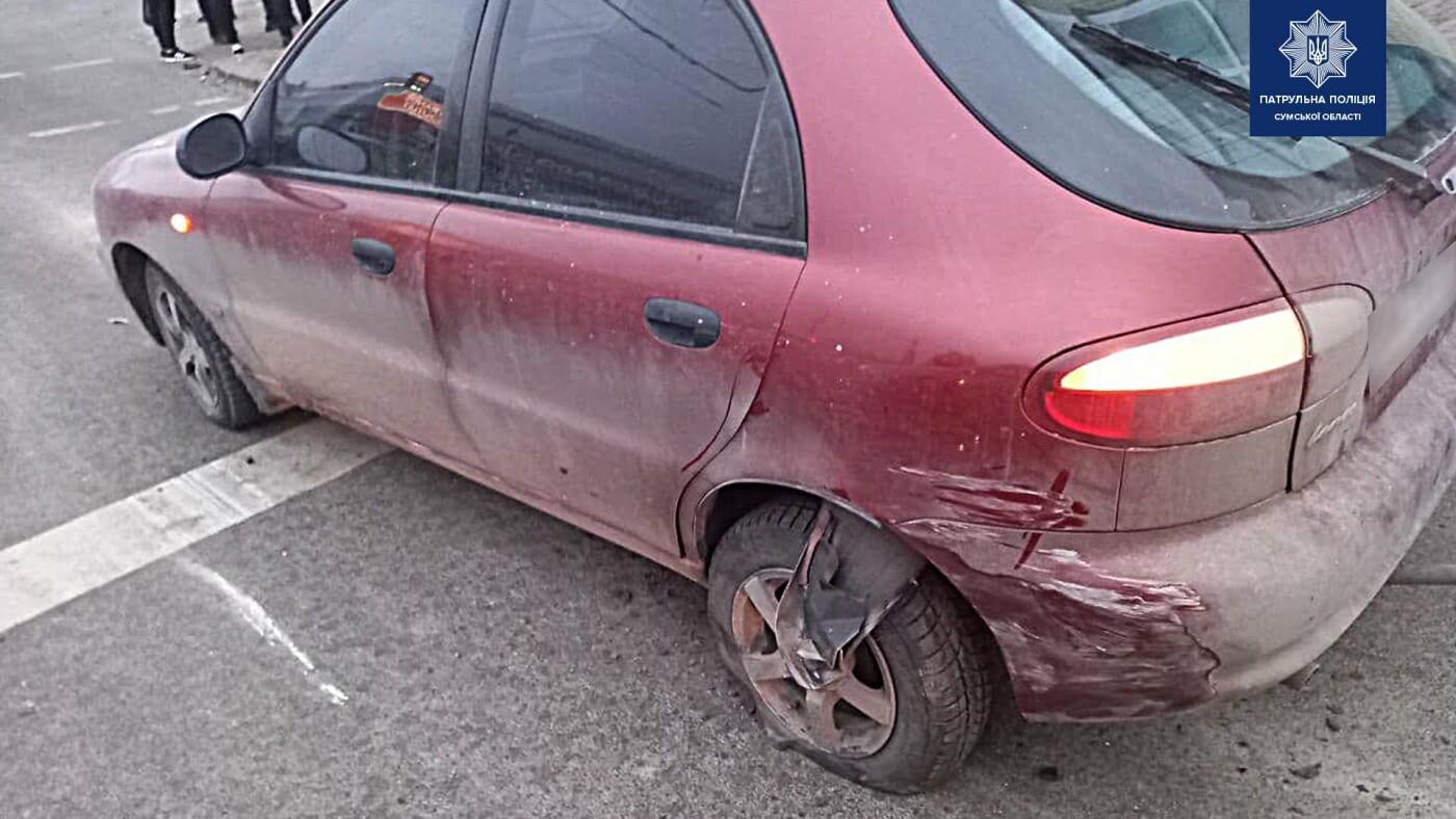 У Сумах сталася ДТП за участі трьох автомобілів 