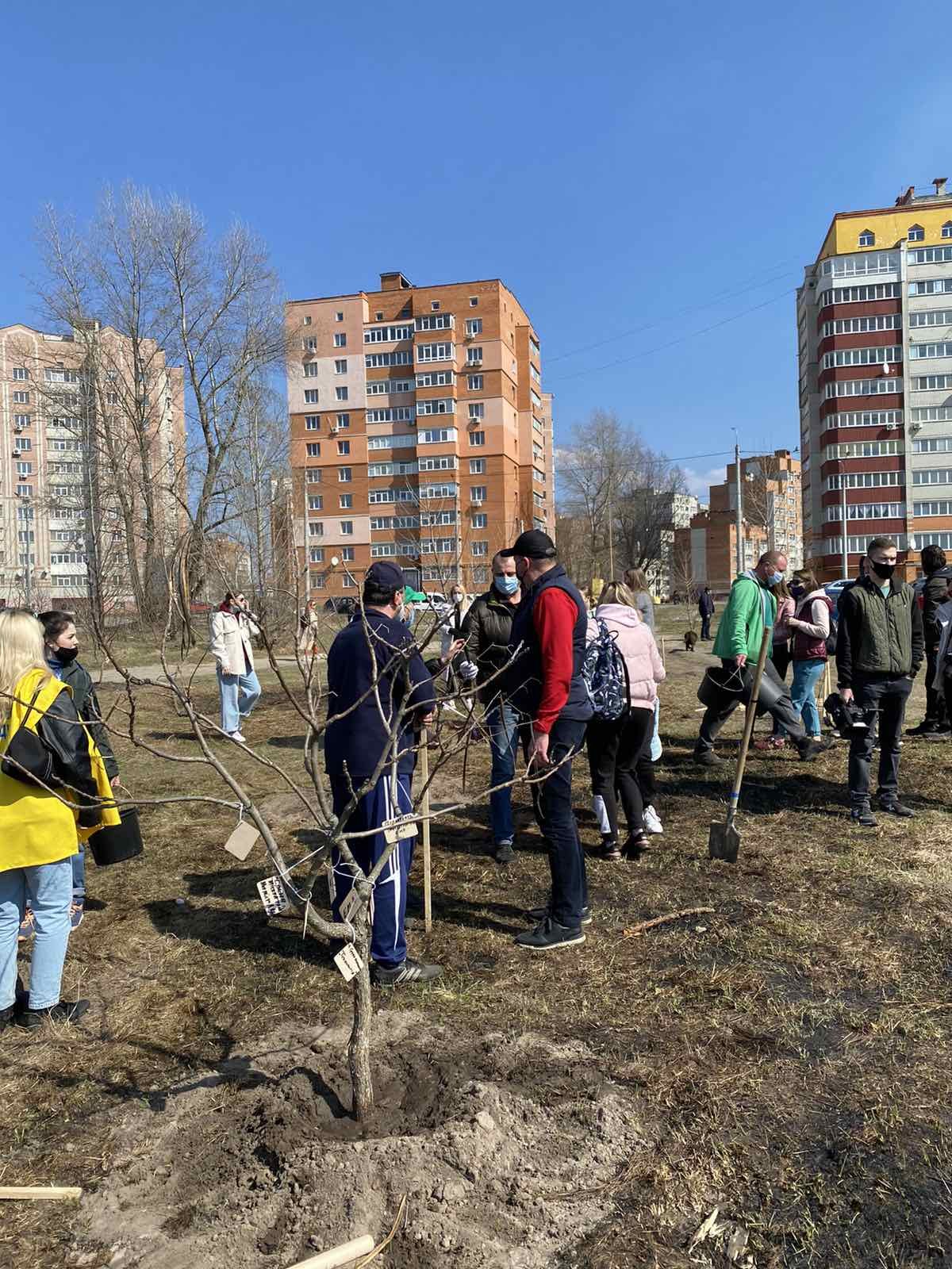 «Greening of the Planet»: у Сумах на березі озера Чеха висадили майже 450 дерев різних порід