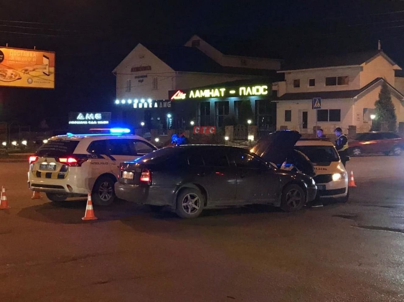 У Сумах сталася «недоДТП» за участю патрульної машини