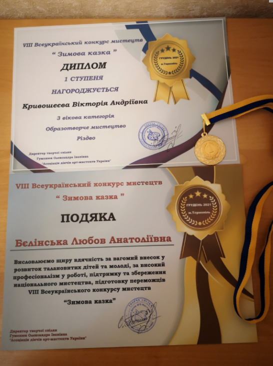 Учениці Сумської дитячої художньої школи здобули перемоги у Міжнародному і Всеукраїнському конкурсах