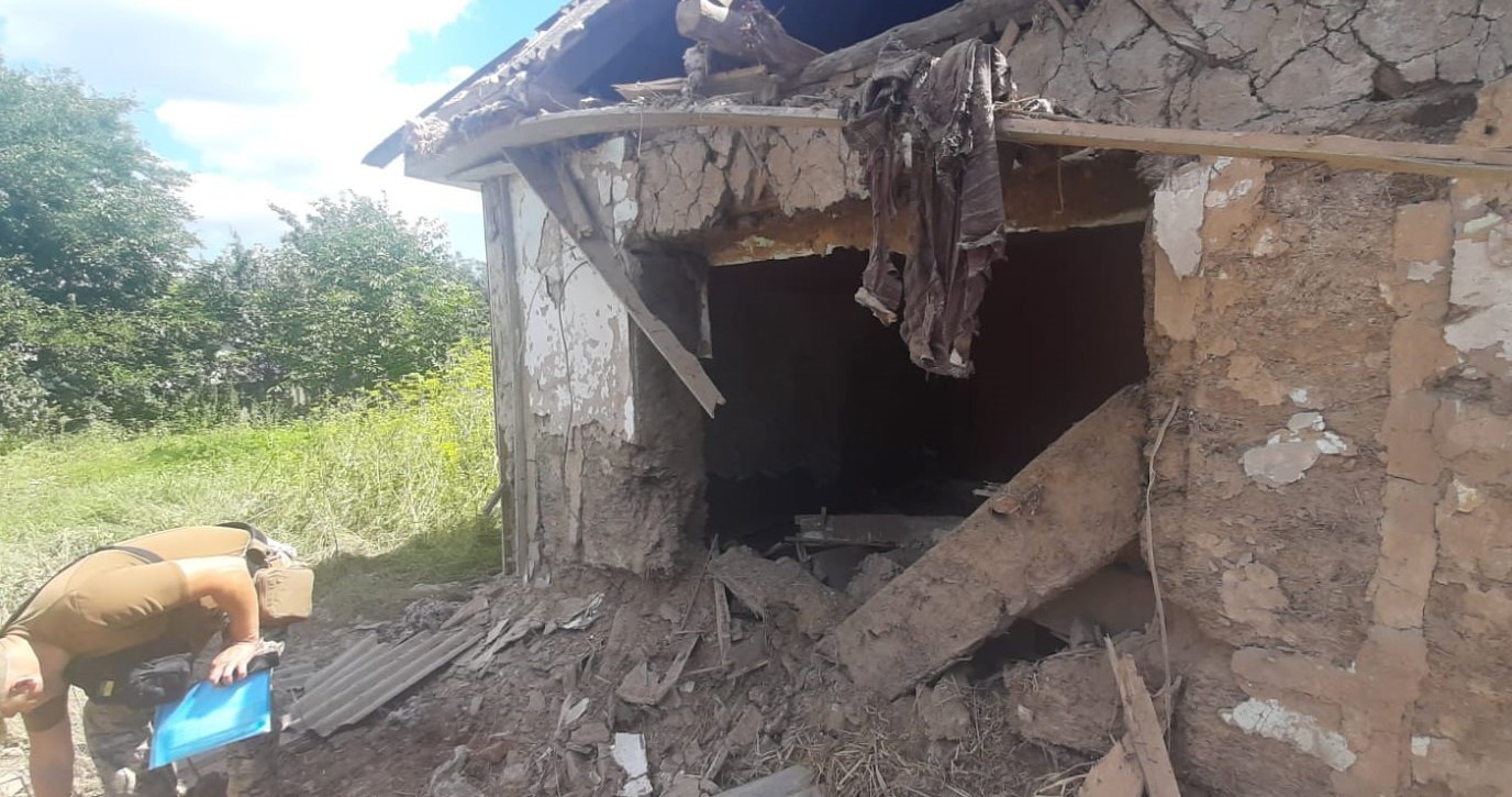 Обстріл Білопільщини: поліція Сумщини здійснює документування воєнних злочинів росії