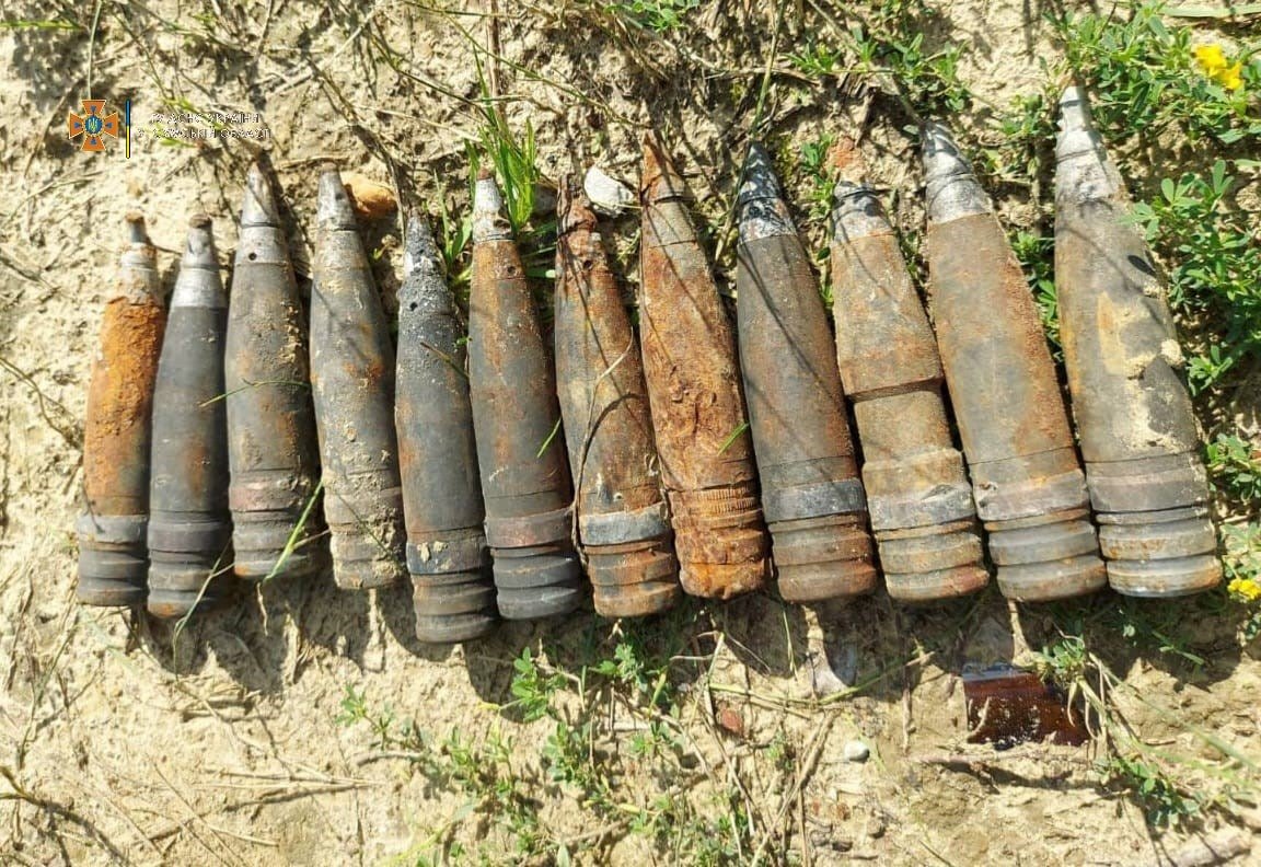 За минулий тиждень піротехніки Сумщини  виявили 155 вибухонебезпечних предметів 