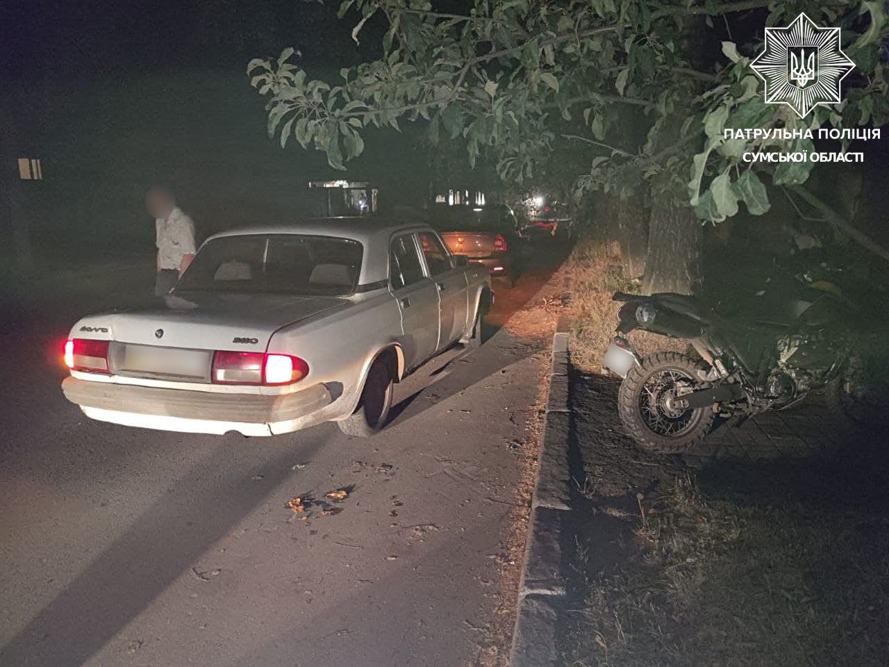 У Сумах патрульні склали 3 адмінматеріали на водія з ознаками сп'яніння, який вчинив ДТП