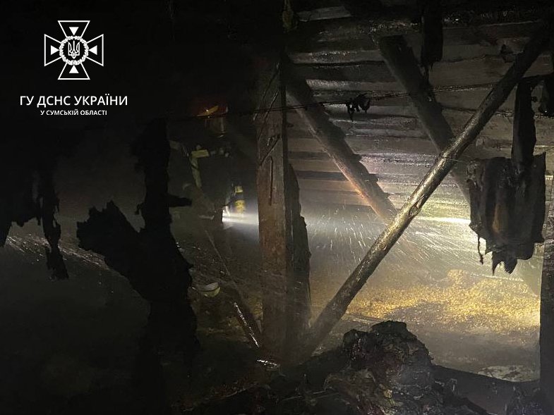В ніч на 1 грудня на Сумщині горів житловий будинок