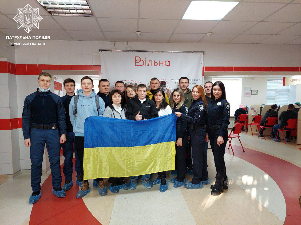 Сумські патрульні стали донорами крові