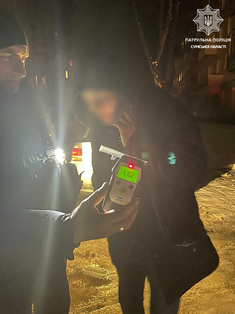 Патрульні зупинили нетверезого водія завдяки повідомленню небайдужих сумчан