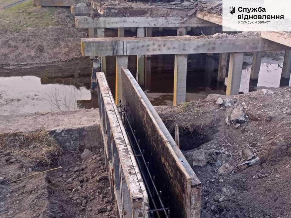 На Сумщині тривають ремонти двох мостів