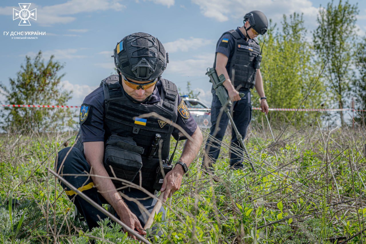 На Сумщині піротехніки ДСНС знищили вибухонебезпечний предмет
