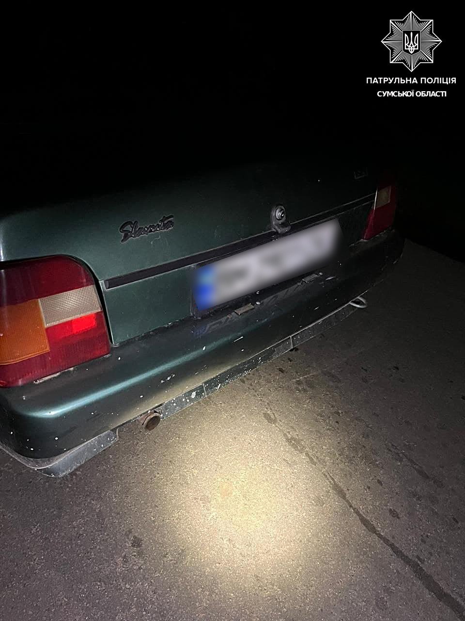 На блокпосту у Сумах зупинили п‘яного водія