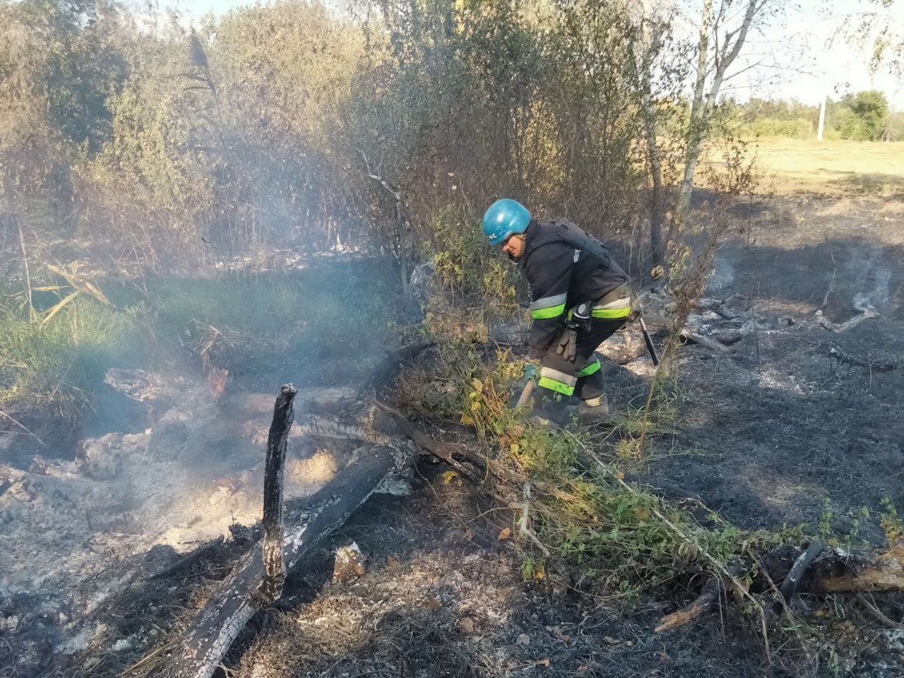 На Сумщині вогнеборці 5 разів ліквідовували загоряння на відкритих територіях