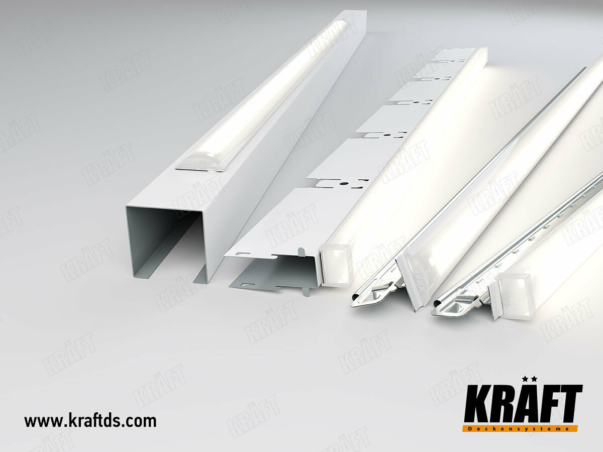 Общий вид светильников KRAFT Led для всех типов подвесных потолков