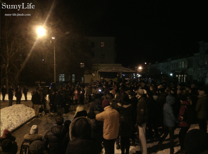 Сумчане почтили память погибшего в аварии Кузьмы (ФОТО+ВИДЕО) (фото) - фото 1